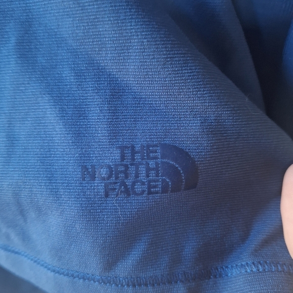 The North Face Womens Long Sleeve Blue Base Layer Outdoor Hiking Size M/L - Picture 2 of 7